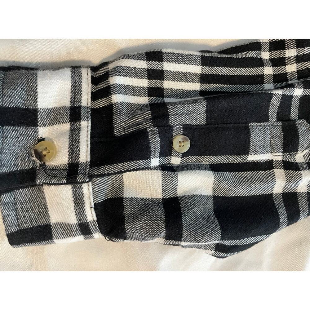 JACHS Girlfriend New York Black White Plaid Button Down Shirt XL Oversized - Picture 6 of 7